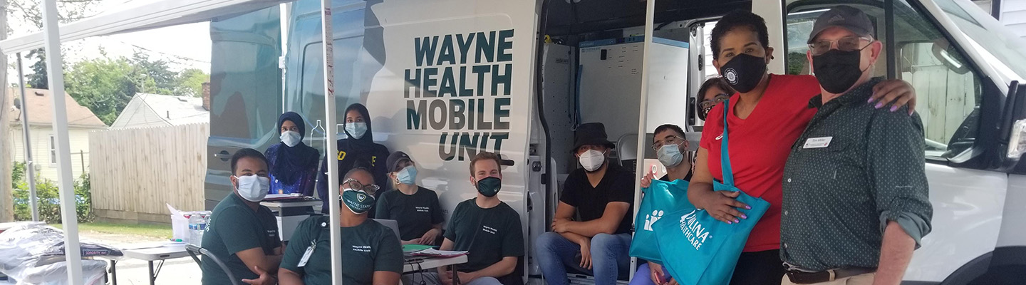 Photo of the Wayne State University Mobile Health Unit